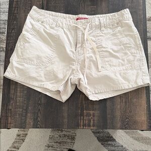 UNIONBAY Cream Drawstring Cotton Athletic Shorts